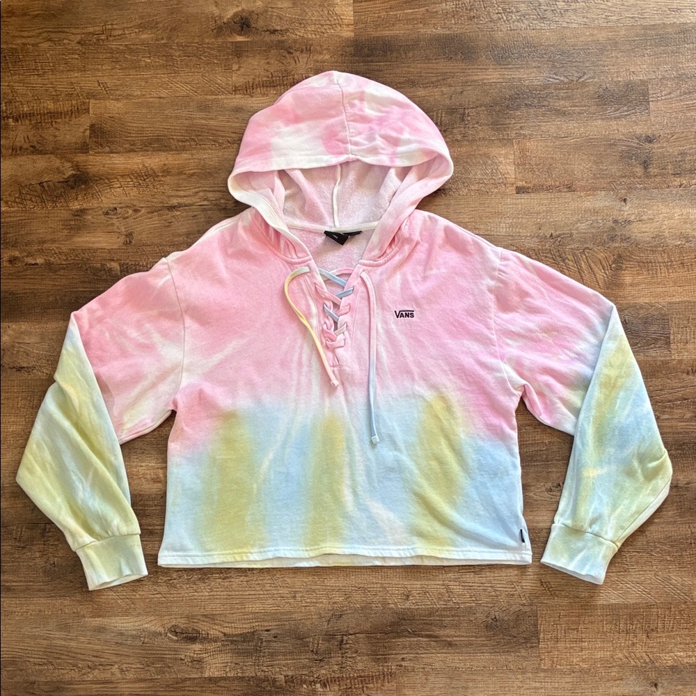 Vans Cropped Pastel Tie-Dye Hoodie